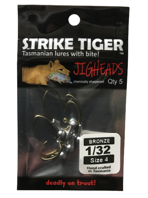 Strike Tiger jighead (BRONZE HOOK) - Weight 1/32 Hook 4 (5 pack)