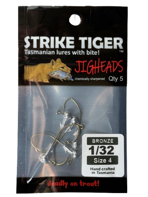 Strike Tiger jighead (BRONZE HOOK) - Weight 1/32 Hook 4 (5 pack)