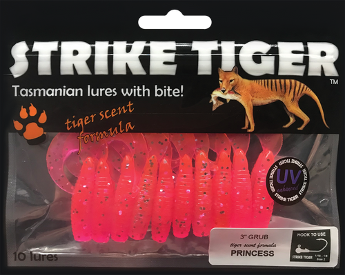 Strike Tiger 3" grub - PRINCESS (10 pack)