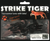Strike Tiger 1.5" grub - BLACK CAVIAR (10 pack)