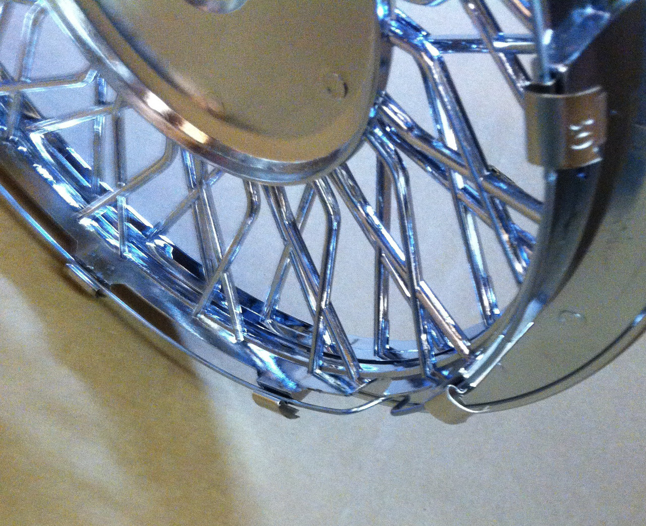 Wheel, Covers, MG Replica (Chrome) Spoke ABS (Set) (5) 15" **Seconds** (Scratches in Chrome Finish)