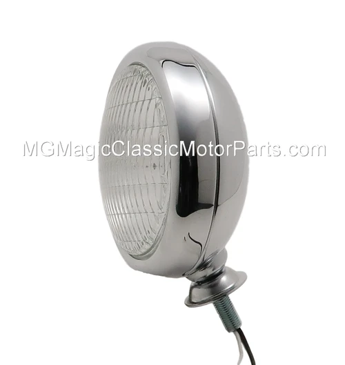 Fog Light, Deluxe Chrome, 5" Clear (Each)