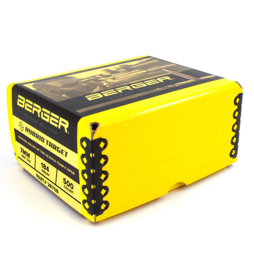 Target For Bullets Berger 7mm 184 Gr F-Open Hybrid Target Bullets (500 Ct) - Creedmoor ...