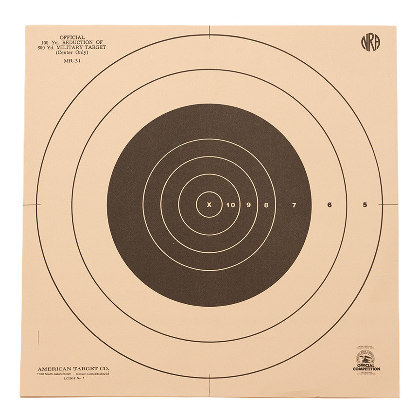 MR-31C 100 Yard Reduced Target Repair Center