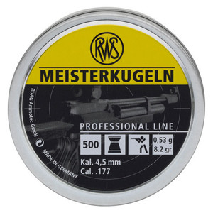 RWS Meisterkugeln Pellets .53g 4.50mm .177 RWS Meisterkugeln Pellets .53g 4.50mm .177