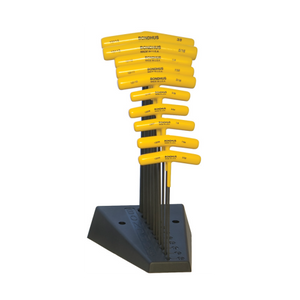 Bondhus T-handle Ball End Hex Wrench Set With Stand - SAE