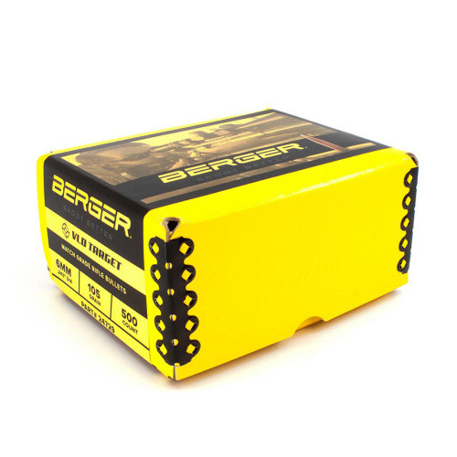 Berger 6 mm 105 Grain VLD Match Target Bullets