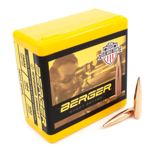 Berger 7 mm 184 Grain F-Open Hybrid Target Bullets