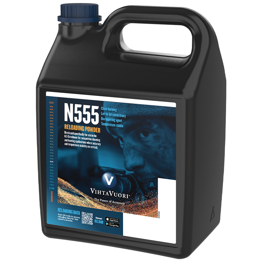 Vihtavuori N555 Powder 8 lb Canister | Creedmoor Sports