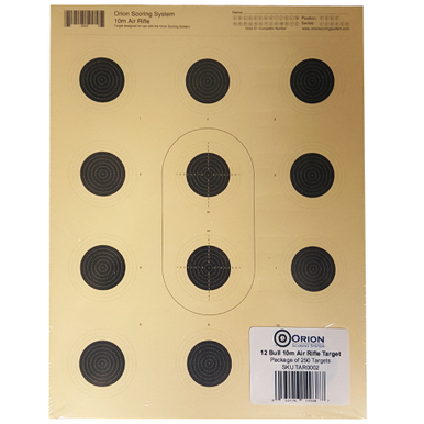 Orion 12 Bull Air Rifle Targets