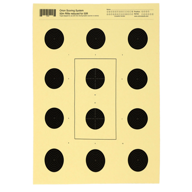 Orion 12 Bull 50ft Smallbore Rifle Target