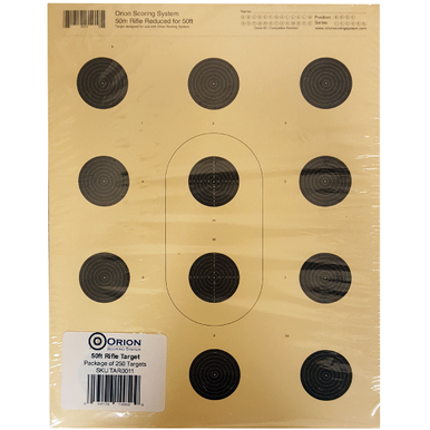 Orion 12 Bull 50ft Smallbore Rifle Target