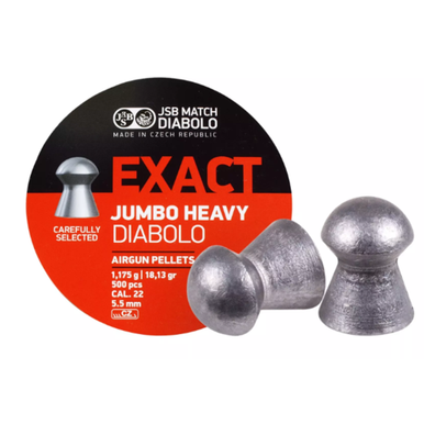 JSB Match Exact Jumbo Heavy Diabolo Pellets 18.13 Gr .22