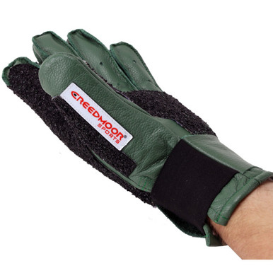 Creedmoor Sports Green Leather Full Finger Glove With Top Grip
