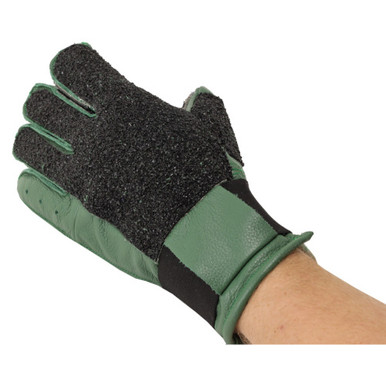 Creedmoor Sports Green Leather Full Finger Glove With Top Grip
