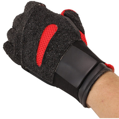 Creedmoor Sports Red M2 Mesh Open Finger Glove With Top Grip
