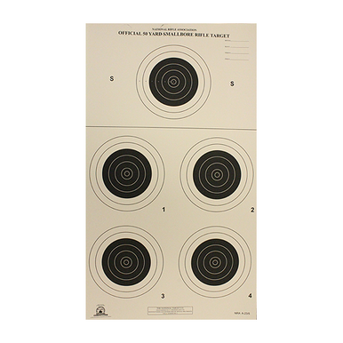 50yd Rifle 5 Bull A23/5 Smallbore Target