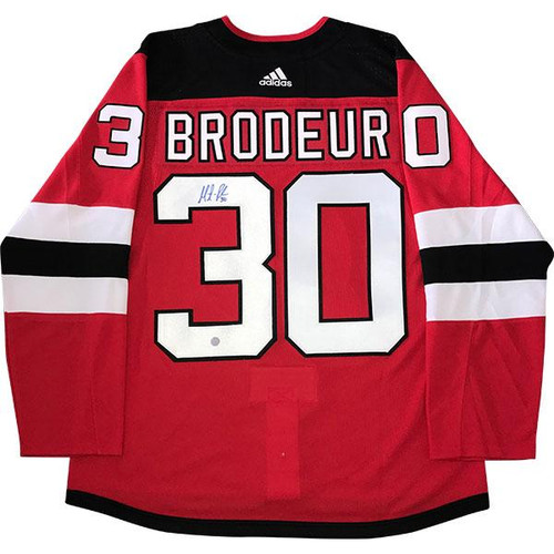 Martin Brodeur Autographed New Jersey Devils PRO Jersey xHockeyProducts.ca Canada