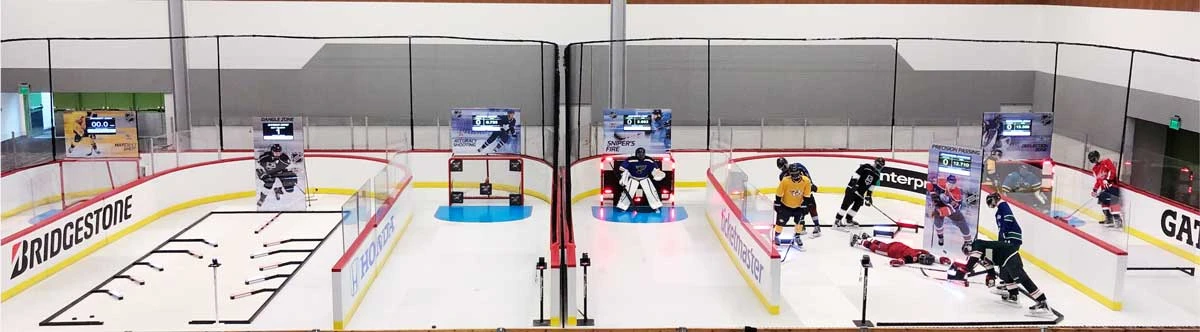 XHP Interactive Training stations at the NHL All-Star Experience