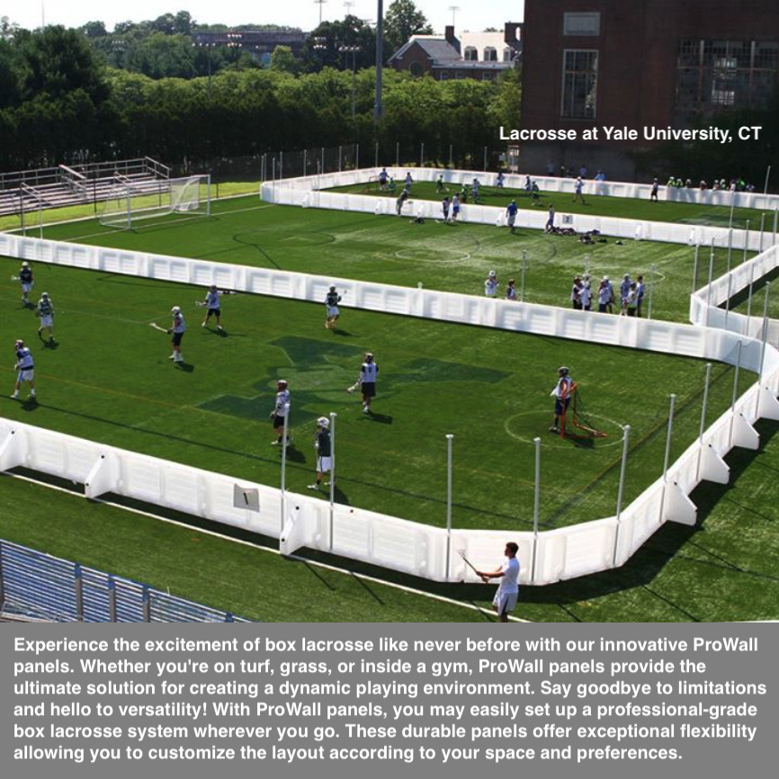 ProWall Dasherboard System Yale University Lacrosse xHockeyProducts.ca Canada.