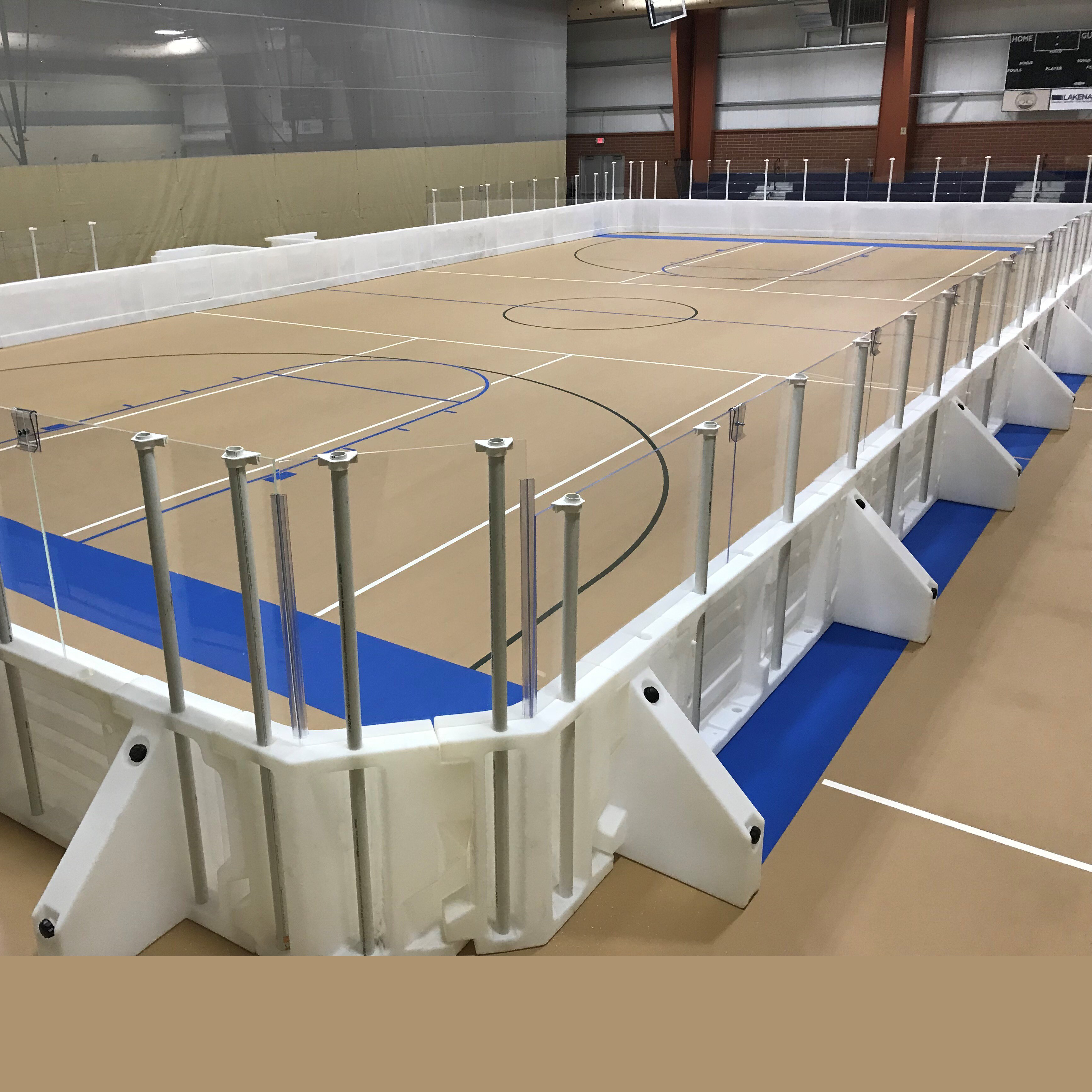 ProWall Dasherboard System with Chain Link Fence containment system xHockeyProducts.ca Canada.