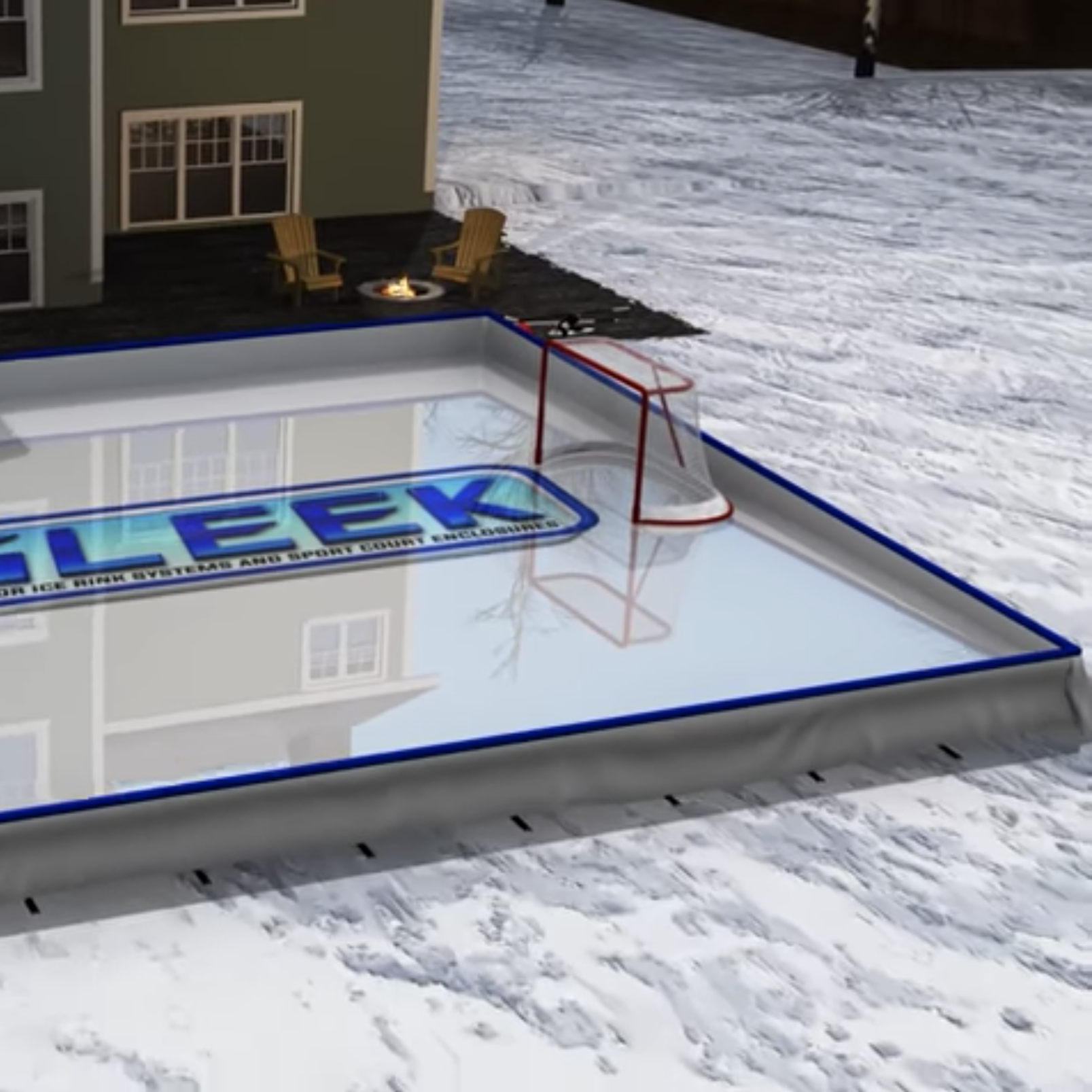 Iron Sleek 25 x 50 Skating Rink Kit - xHockeyProducts Canada