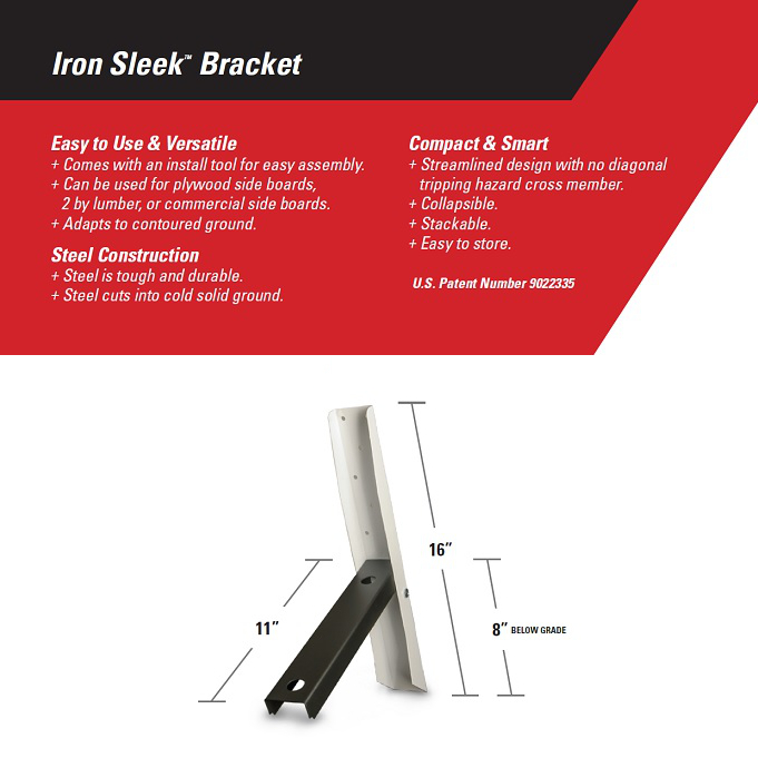 Iron Sleek Bracket Patented Steel Construction xHockeyProducts.ca Canada