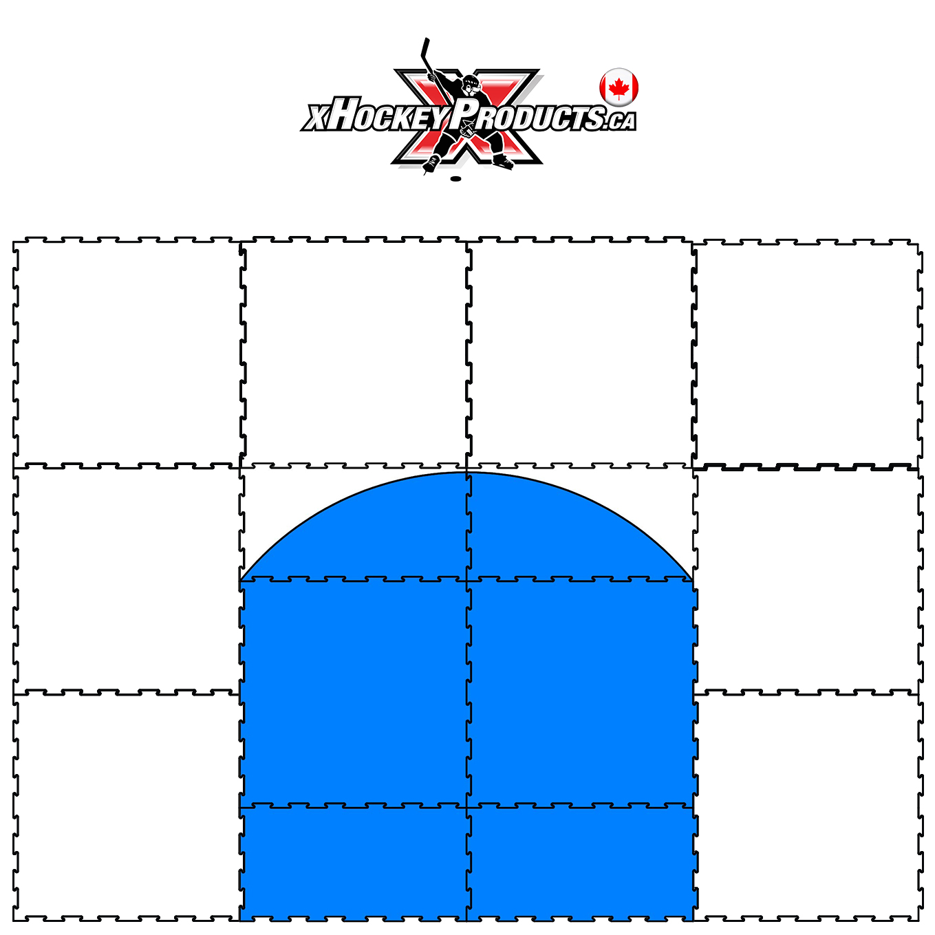 xGlide8 GOAL CREASE 12 System xHockeyProducts.ca Canada