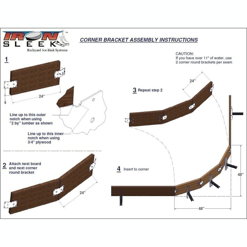 Iron Sleek 40 x 50 Skating Rink Kit - xHockeyProducts Canada