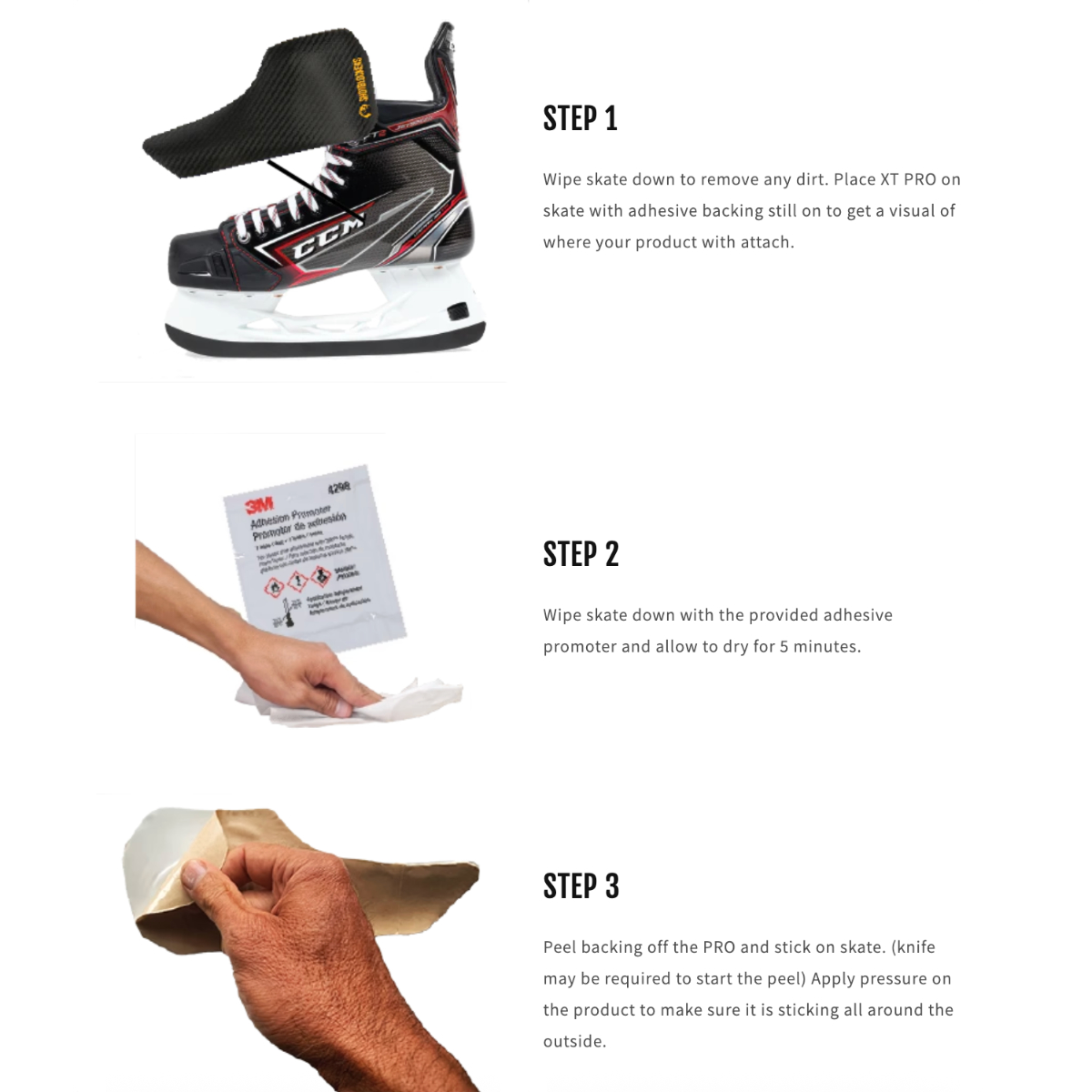 Shotblockers XT PRO + Tongue Combo Hockey Skate Protector Installation at xHockeyProducts.ca