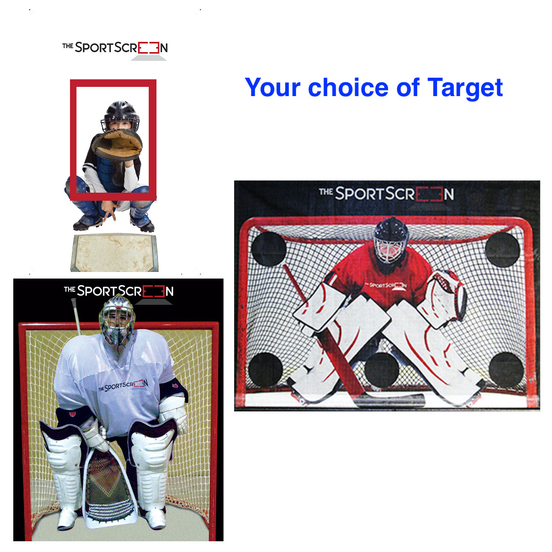 The SportScreen Remote Controlled Rollup Shooting Tarp + Shooting Pad Bundle from xHockeyProducts.ca Canada