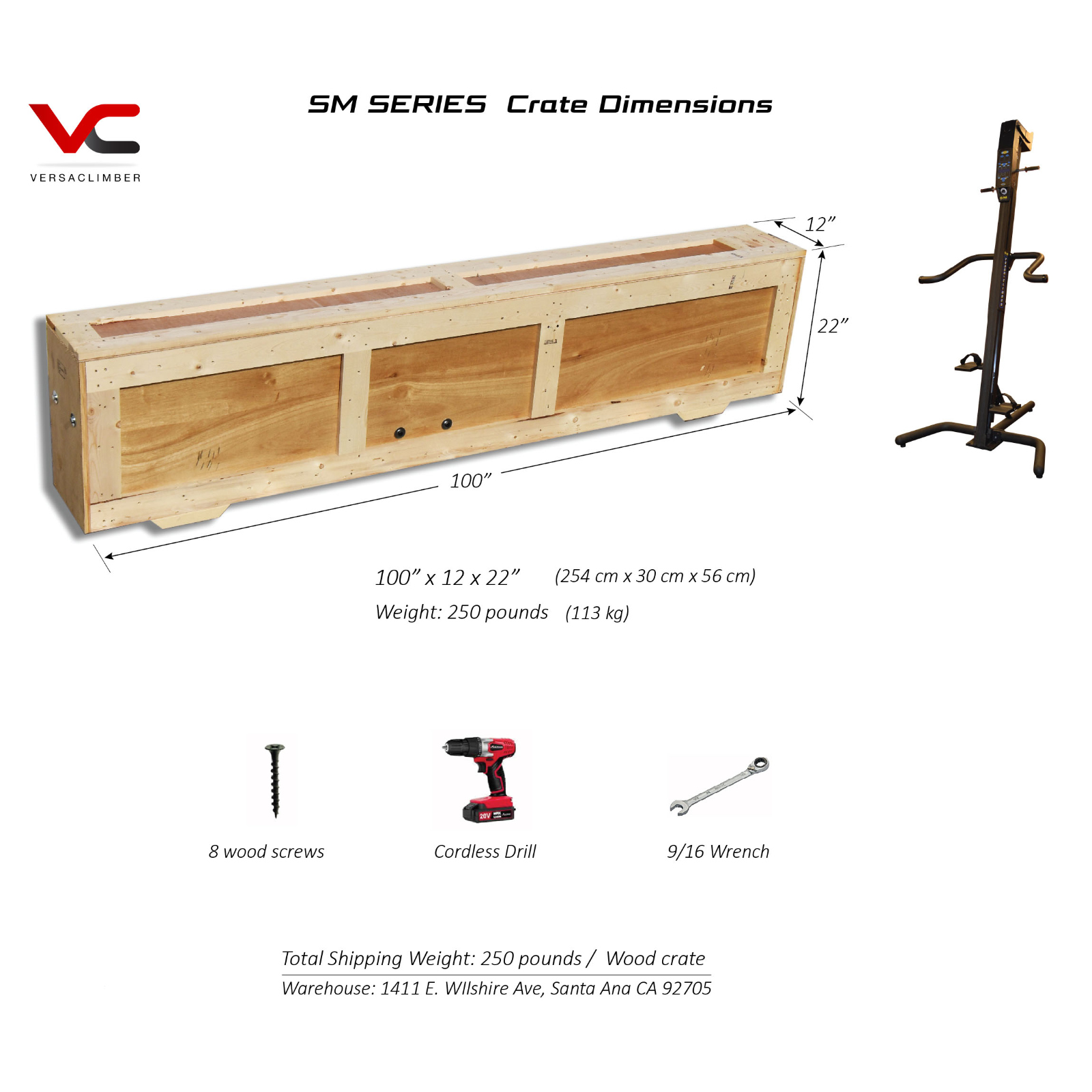VersaClimber TS-M Commercial xHockeyProducts.ca Canada