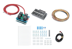 Auto Rod Controls 4 Switch In-Dash Control Module C/F Finish 4004D Auto Rod Controls 4 Switch In-Dash Control Module C/F Finish 4004D