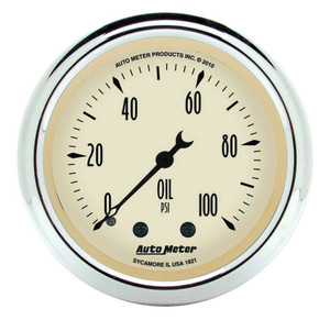 Autometer 2-1/16 A/B Oil Pressure Gauge 0-100 PSI 1821