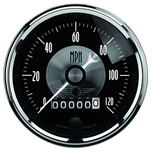 Autometer 3-3/8 Speedometer Gauge 120mph Elec Programmable 2088