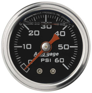 Autometer 1-1/2in Pressure Gauge - 0-60psi - Black Face 2173