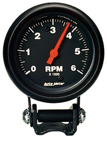 Autometer 6000 Rpm Black Tach  2891