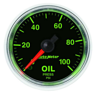 Autometer 2-1/16 GS Oil Pressure Gauge - 0-100psi 3821