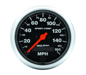 Autometer 3-3/8in S/C Electric Speedo - 160MPH 3988