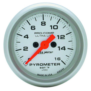 Autometer 2-1/16in U/L EGT Pyrometer Kit 0-1600 4344
