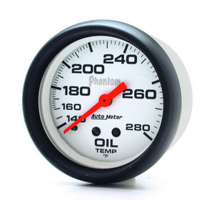 Autometer 2-5/8in Phantom Oil Temp. Gauge 140-280 5841