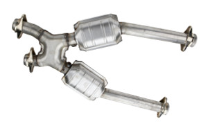 Bbk Performance 2-1/2 Off-Road Mid Pipe w/Converters - GT/Cobra 1638 Bbk Performance 2-1/2 Off-Road Mid Pipe w/Converters - GT/Cobra 1638