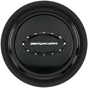 Billet Specialties Horn Button Smooth Black Anodized 32729 Billet Specialties Horn Button Smooth Black Anodized 32729