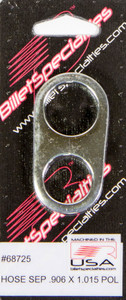 Billet Specialties Hose Separator.906x1.015 -Polished 68725