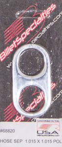 Billet Specialties Hose Separator 1.015x 1.015-Polished 68820