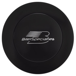 Billet Specialties Horn Button Large Black Billet Specialties Logo BLK32625 Billet Specialties Horn Button Large Black Billet Specialties Logo BLK32625
