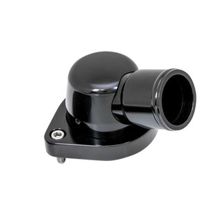 Billet Specialties LS Thermostat Housing 15-Degree Black BLK90334
