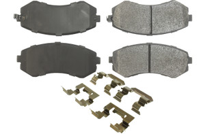 Centric Brake Parts Posi-Quiet Semi-Metallic Brake Pads with Hardwar 104.0422