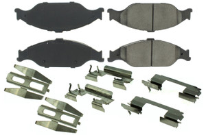 Centric Brake Parts Posi-Quiet Semi-Metallic Brake Pads with Hardwar 104.0804 Centric Brake Parts Posi-Quiet Semi-Metallic Brake Pads with Hardwar 104.0804