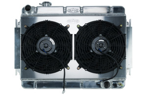 Cold Case Radiators 66-67 Chevelle Radiator & Dual 12in Fan Kit AT CHE542AK Cold Case Radiators 66-67 Chevelle Radiator & Dual 12in Fan Kit AT CHE542AK